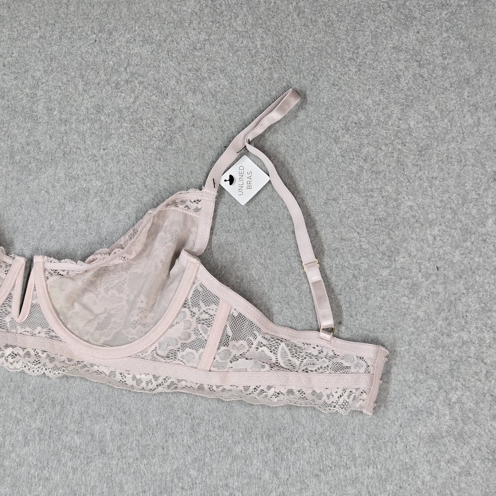 Nicole Miller Women Bra 36C Pink Floral Adjustable Balconette Underwired NWT - Picture 7 of 10